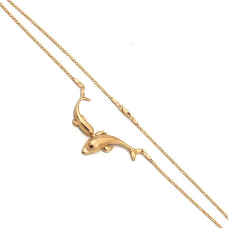 Kaulakoru, pituus 44cm, 585,  Paino: 10 g