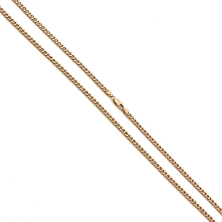 Panssarikaulaketju, pituus 50cm, leveys 3,5mm, 585,  Paino: 7,6 g