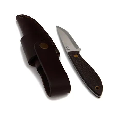 Puukko, Brisa, terän pituus 75mm, nahkatuppi, 
