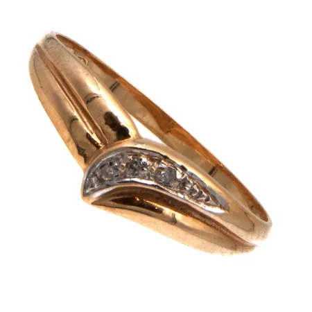 Timanttisormus 3xn.0.005ct, koko 18, 585,  Paino: 1,6 g