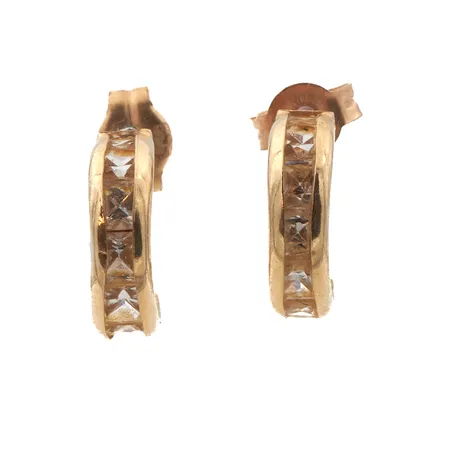 Kivikorvakorut, korkeus 9,5mm, 585br,  Paino: 1 g
