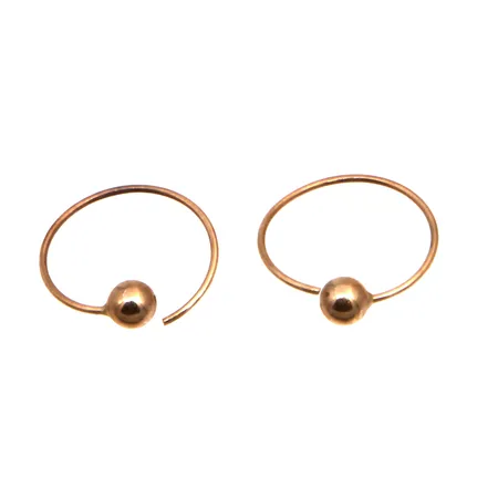 Korvakorut, korkeus 14mm, 585,  Paino: 0,6 g