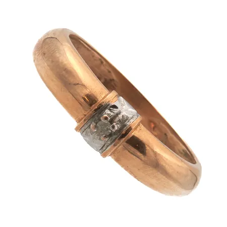 Timanttisormus 1xn.0.01ct, koko 16½, 585br,  Paino: 1,9 g