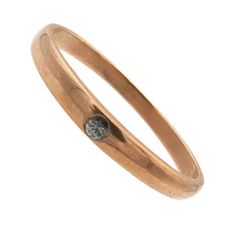 Timanttisormus 1xn.0.03ct, koko 16½, 585br,  Paino: 1,2 g