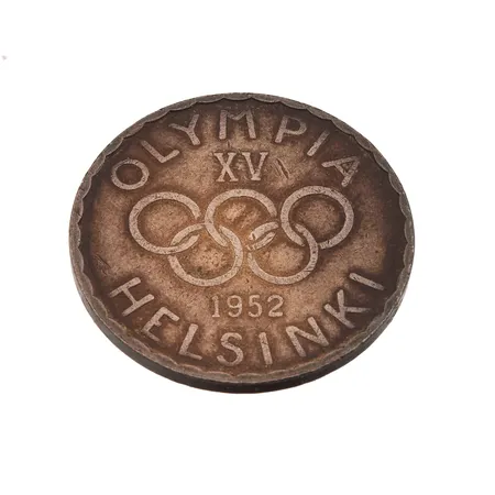 Olympiaraha, Olympia XV Helsinki 1952, nimellisarvo 500 markkaa, 500, Paino: 12,2 g