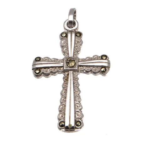 Risti-riipus, korkeus 31mm, 925,  Paino: 2,4 g