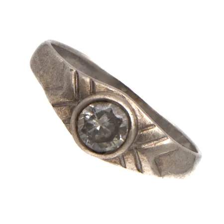 Kivisormus, koko 17¾, 925br,  Paino: 2,6 g