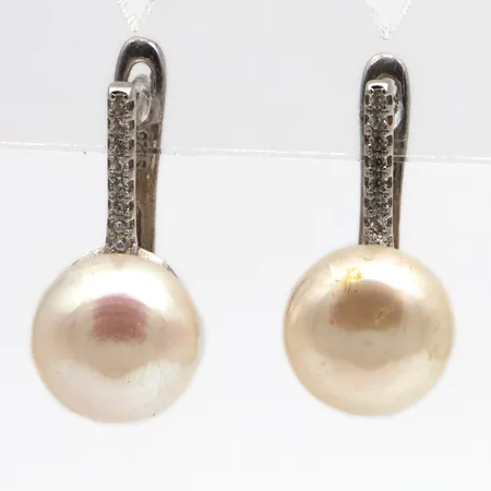 Helmi-korvakorut kivillä, korkeus 18mm, 925br,  Paino: 4,4 g