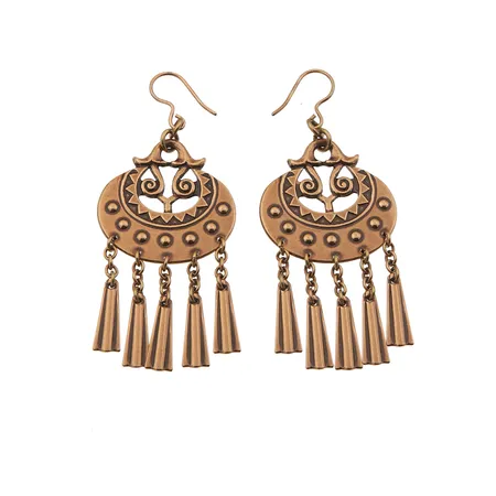 Korvakorut Kalevala koru, Kuutar, korkeus 68mm, pronssia