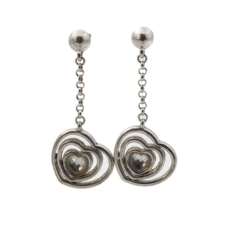 Kivikorvakorut, korkeus 29mm, ei taustoja, 925br,  Paino: 2,9 g