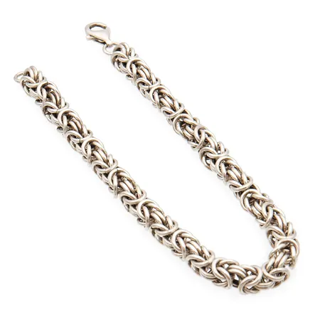 Kuningasranneketju, pituus 230mm, leveys 7mm, 925,  Paino: 35,7 g