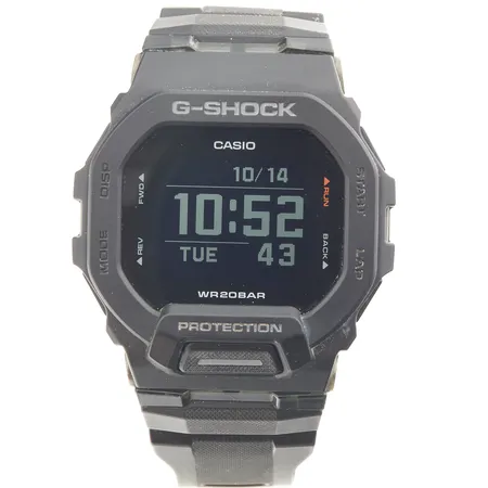Rannekello, Casio G-Shock GBD-200, quartz, Bluetooth, rungon Ø 45mm, 