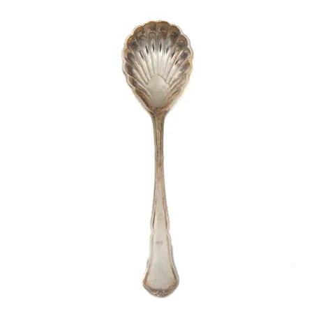 Sokerilusikka, Chippendale, pituus 126mm, 830,  Paino: 17,5 g
