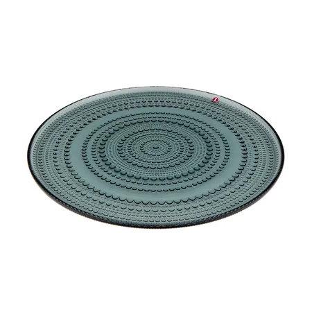 Tarjoilulautanen, Iittala, Kastehelmi, design Oiva Toikka, Ø 310mm, harmaa