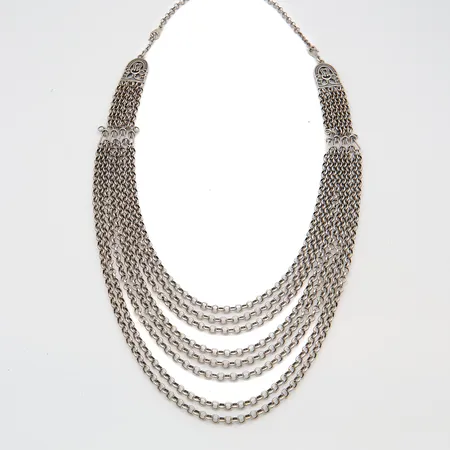 Kaulakoru Kalevala, Hämäläinen Juhlakääty, pituus 49-68cm, vuodelta 1997, jatkopala 925,  Paino: 99,9 g