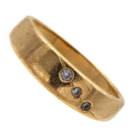 Timanttisormus, 3xn.0.01ct, koko 17, 750,   Paino: 3,8 g