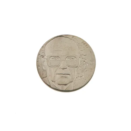 Juhlaraha, Urho Kekkonen 1975, nimellisarvo 10 mk, 500, Paino: 23,4 g
