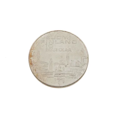 Juhlaraha, Suomi 1971 EMX Helsinki, nimellisarvo 10mk, 500, Paino: 24,5 g