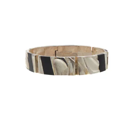 Rannekoru, Lapponia, eeben puuta, design Zoltan Popovits, pituus 180mm, vuodelta 1983, 925br Paino: 52,4 g