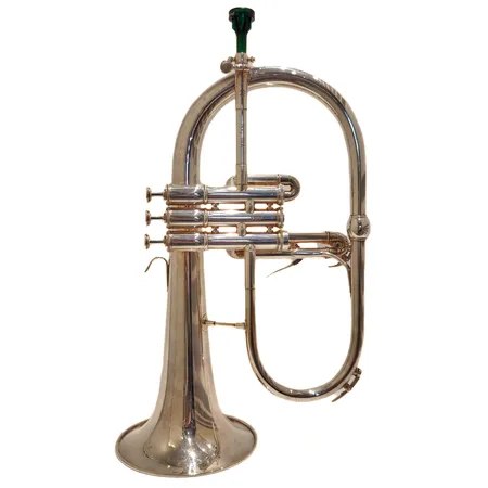 Flyygelitorvi, Van Laar BR3, 4163, Medium-Large Bore, suukappale Brand 3, hopeoitu, kantoreppu.