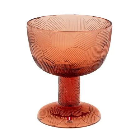 Tarjoilukulho, Iittala, Miranda, design Heikki Orvola, ruskea, korkeus 145mm