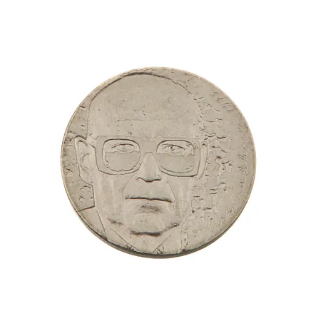 Juhlaraha, Urho Kekkonen 1975, nimellisarvo 10 mk, 500, Paino: 23,9 g