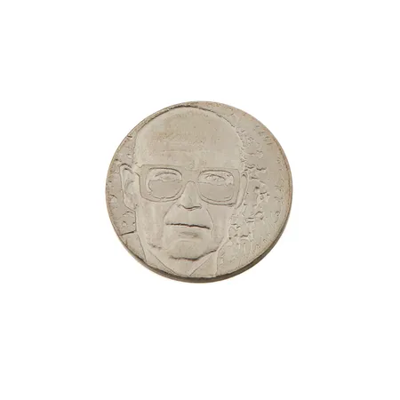 Juhlaraha, Urho Kekkonen 1975, nimellisarvo 10 mk, 500, Paino: 23,6 g