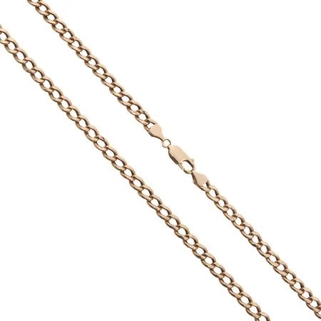 Panssarikaulaketju, pituus 56,5cm, ontto, painaumia, 585,  Paino: 13,8 g