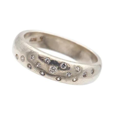 Kivisormus, koko 18¾, Oy Stockmann Ab, käytön jälkiä, 925br,  Paino: 5 g