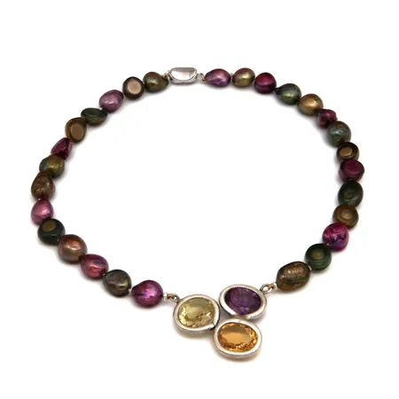 Kivikaulakoru, pituus 45cm, 925br,  Paino: 68,9 g