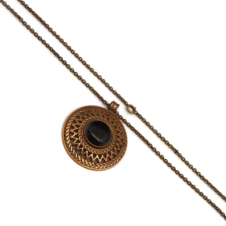 Kaulakoru Kalevala, riipus -287, pituus 71,5cm, pronssia