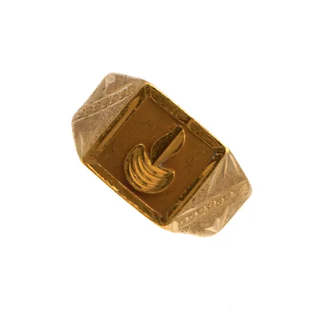 Kantasormus, koko 18¾, pieniä käytön jälkiä, 999, Paino: 5,4 g