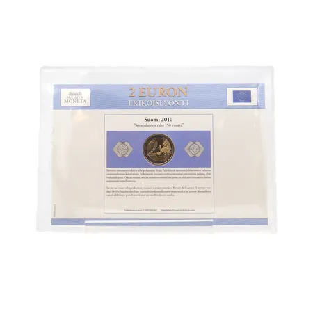 Raha, 2 euron erikoislyönti, Suomi 2010.