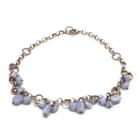 Kivikaulakoru, pituus 44cm, 925br,  Paino: 42,9 g