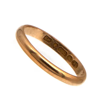 Sileä sormus, koko 17¼, 750, Paino: 2,1 g