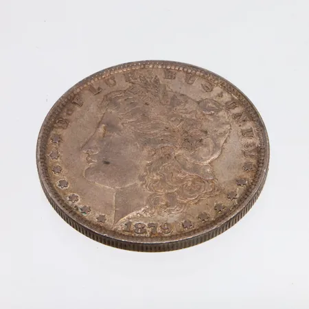 Hopeadollari, "Morgan Dollar" Yhdysvallat 1879, 900,  Paino: 26,7 g