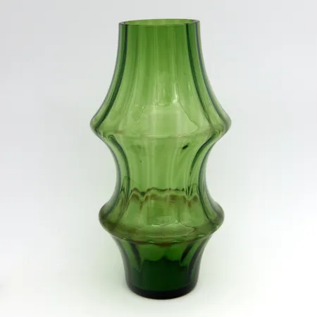 Maljakko Kumela Oy, Hyasintti, Sirkku Kumela-Lehtonen, vihreä, pientä käytön jälkeä, korkeus 23cm ja halkaisija 12cm