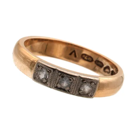 Kivisormus, koko 17, tekijänleima NW (Westerback Oy), 585br, Paino: 3,9 g