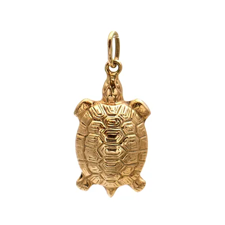 Kilpikonna-riipus, korkeus 21mm, 585, Paino: 0,6 g