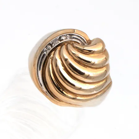 Timanttisomus 1xn.0.005ct, koko 18, 585,  Paino: 3,3 g