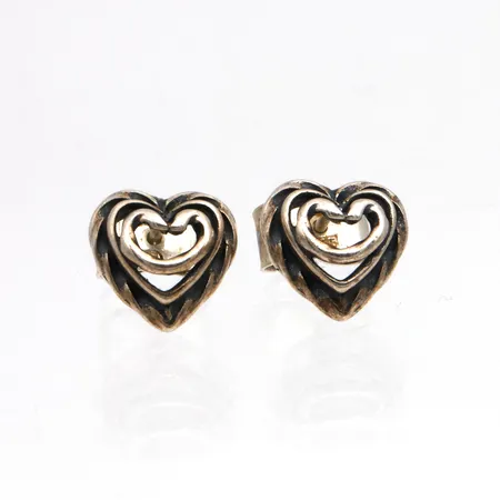 Korvakorut Kalevala, Talon sydän, korkeus 11mm, 925, Paino: 2,9 g