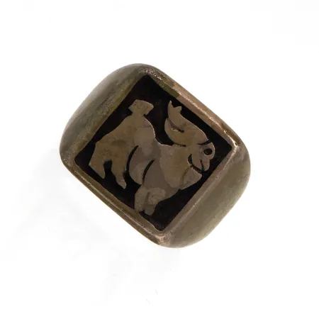 Kantasormus, kaiverrettu, koko 19¼, 925,  Paino: 13 g