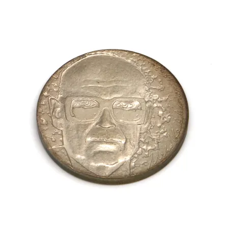 Juhlaraha, Urho Kekkonen 1975, nimellisarvo 10 mk, 500, Paino: 23,6 g