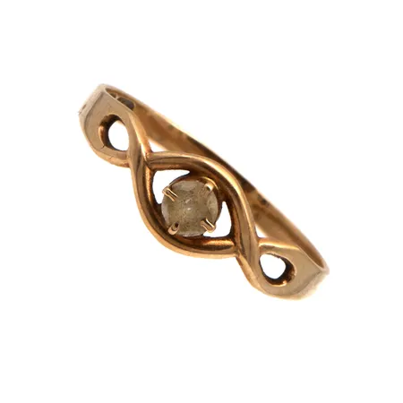 Kivisormus, koko 18¾, 585br,  Paino: 1,4 g