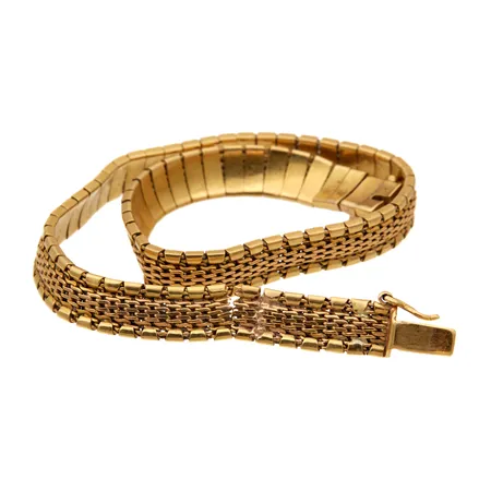 Viallinen rannekoru, 750, Paino: 14,7 g