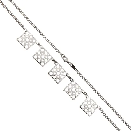 Kaulakoru, Pitsi, desing Liisa Vitali, pituus 46cm, 925, Paino: 11,9 g