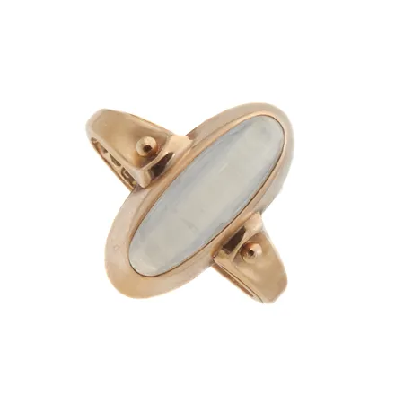 Kivisormus, koko 17¼, 585br, Paino: 2,7 g