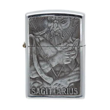 Zippo-sytytin, Sagittarius, rasia, bensa loppu