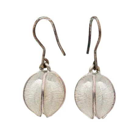 Korvakorut, Kalevala, Lumikukka, korkeus 30mm, 925, Paino: 7,5 g