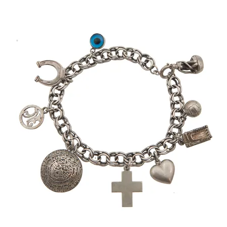 Rannekoru maskoteilla, pituus 21cm, 925br, Paino: 35,5 g